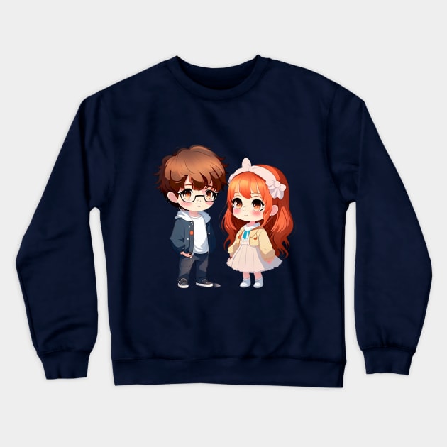 Anime grils Crewneck Sweatshirt by Cheerfuledition